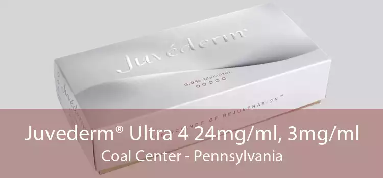 Juvederm® Ultra 4 24mg/ml, 3mg/ml Coal Center - Pennsylvania