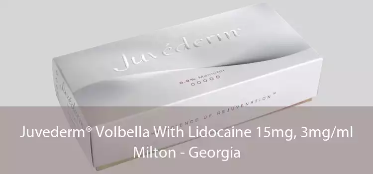 Juvederm® Volbella With Lidocaine 15mg, 3mg/ml Milton - Georgia